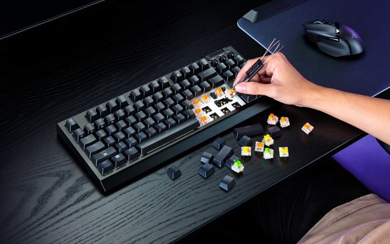 Diseño del Razer BlackWidow V4 Tenkeyless HyperSpeed